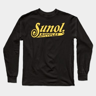 Vintage Sunol Bicycles Logo Advertising Long Sleeve T-Shirt